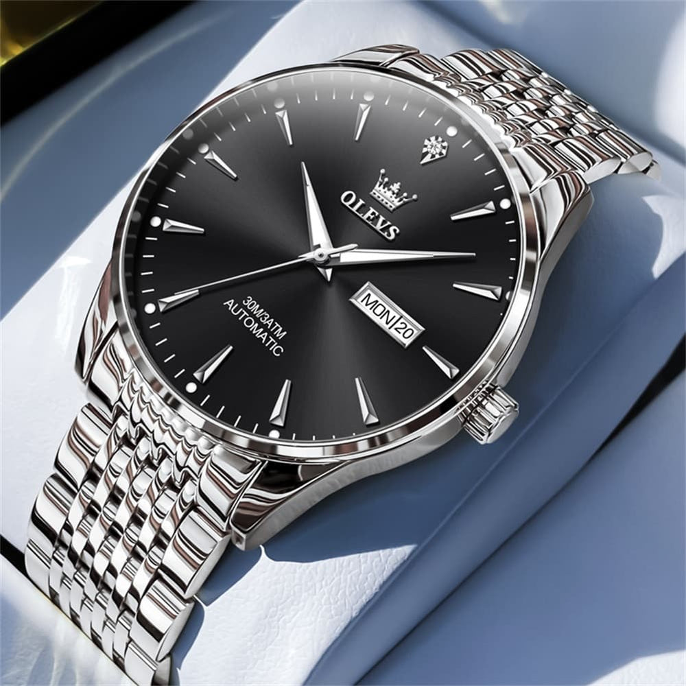 OLEVS 6635 Stainless Steel Automatic Mechanical Watch for Men - All Gold Watch | Olevs Watch Store