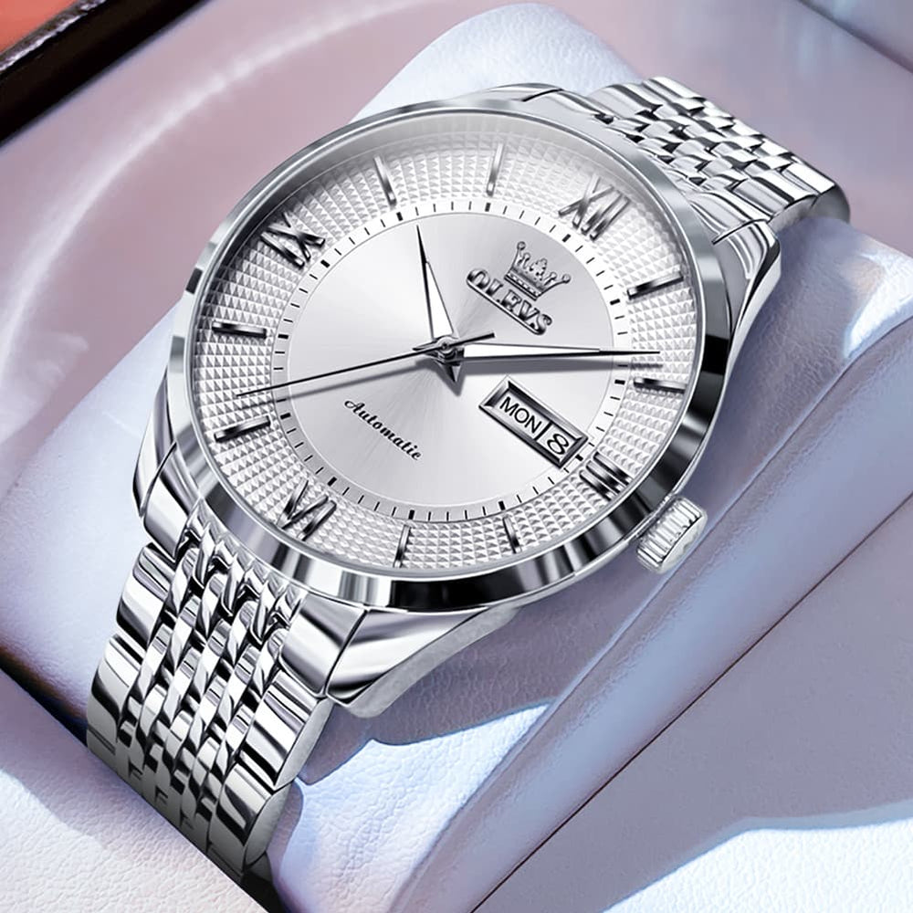 OLEVS 6657 Stainless Steel Automatic Mechanical Watch for Men - All Gold Watch | Olevs Watch Store