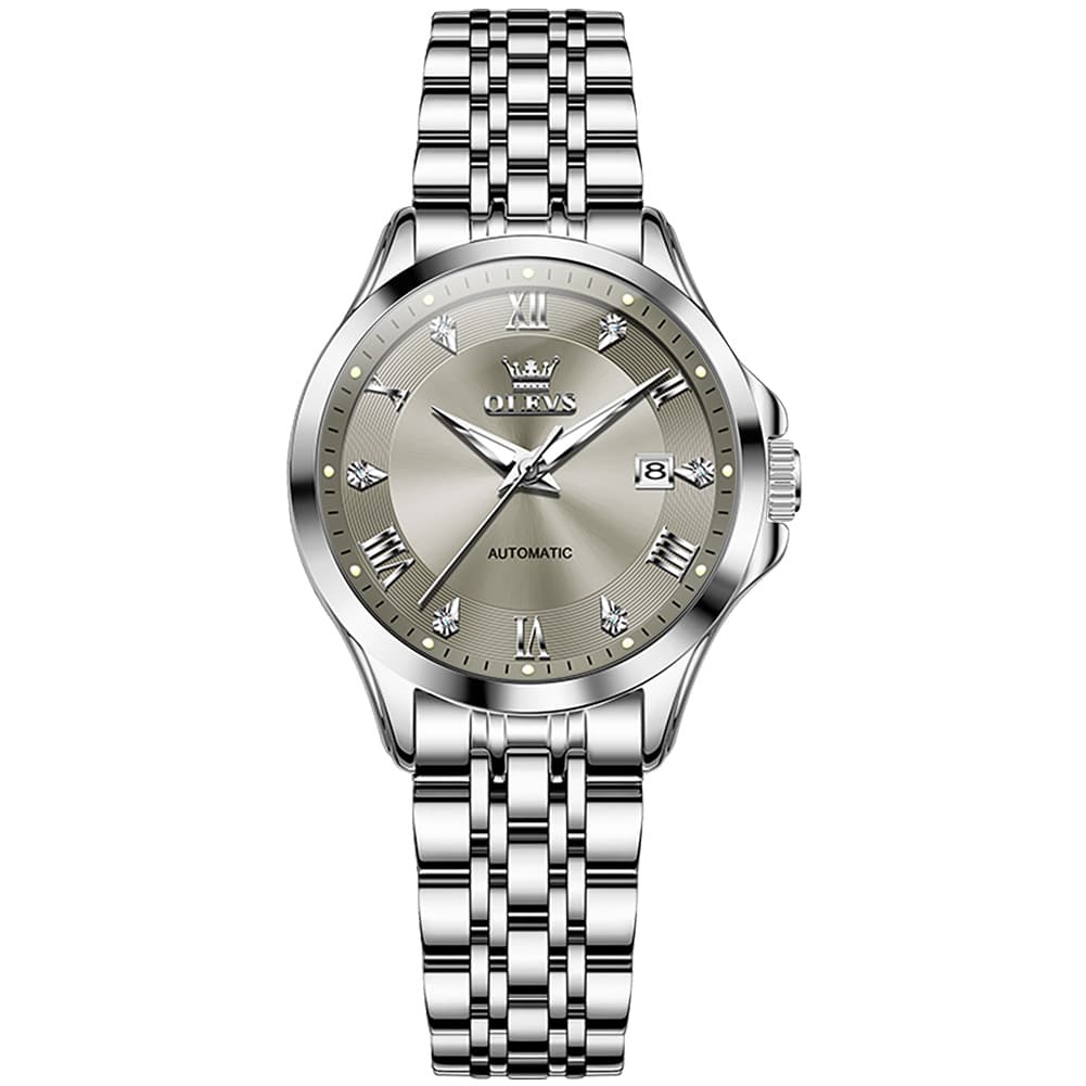 OLEVS 6702 Elegant Diamond Automatic Mechanical Watch For Women - All Gold Watch | Olevs Watch Store