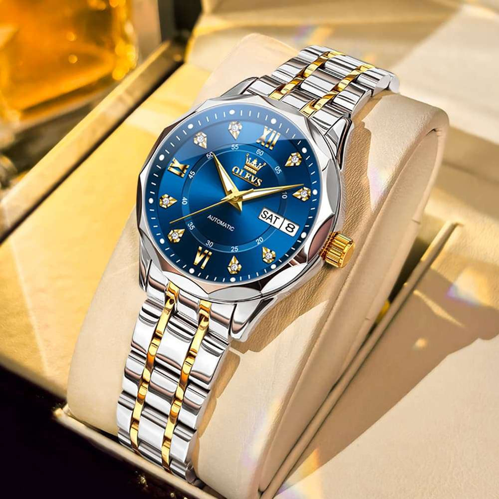 OLEVS 6727 Automatic Diamond Mechanical Watch For Women