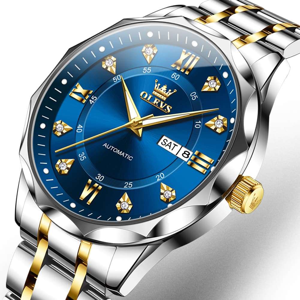 OLEVS 6727 Automatic Mechanical Diamond Watch For Men
