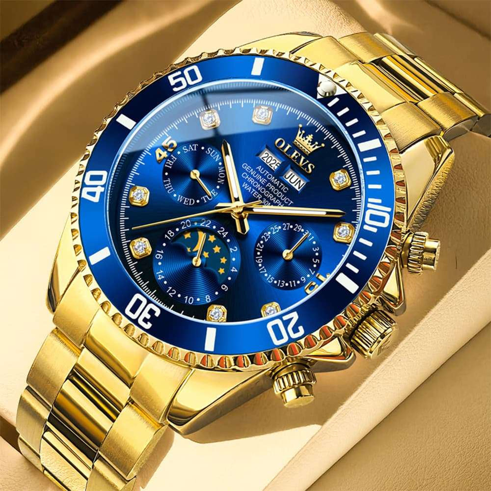 OLEVS 6729 Automatic Moon Phase Mechanical Watch For Men