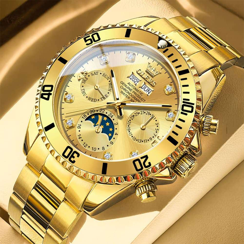 OLEVS 6729 Automatic Moon Phase Mechanical Watch For Men