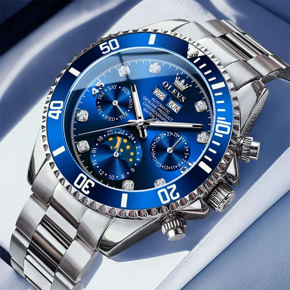 OLEVS 6729 Automatic Moon Phase Mechanical Watch For Men