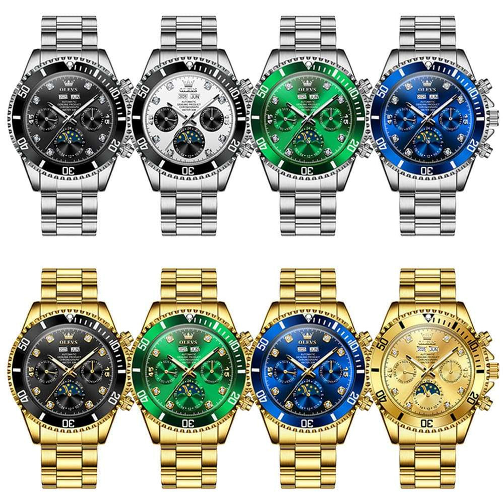OLEVS 6729 Automatic Moon Phase Mechanical Watch For Men