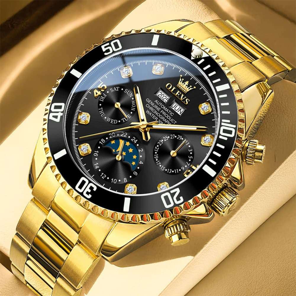 OLEVS 6729 Automatic Moon Phase Mechanical Watch For Men