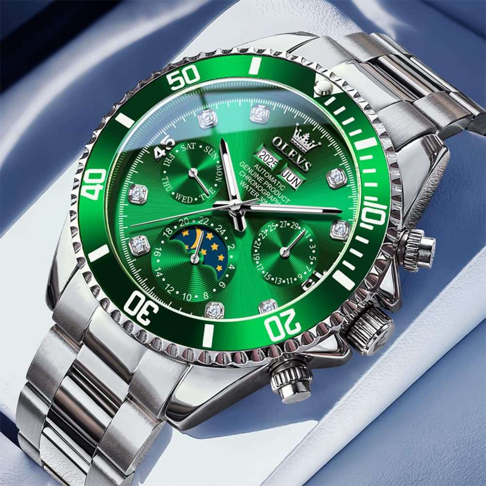 OLEVS 6729 Automatic Moon Phase Mechanical Watch For Men