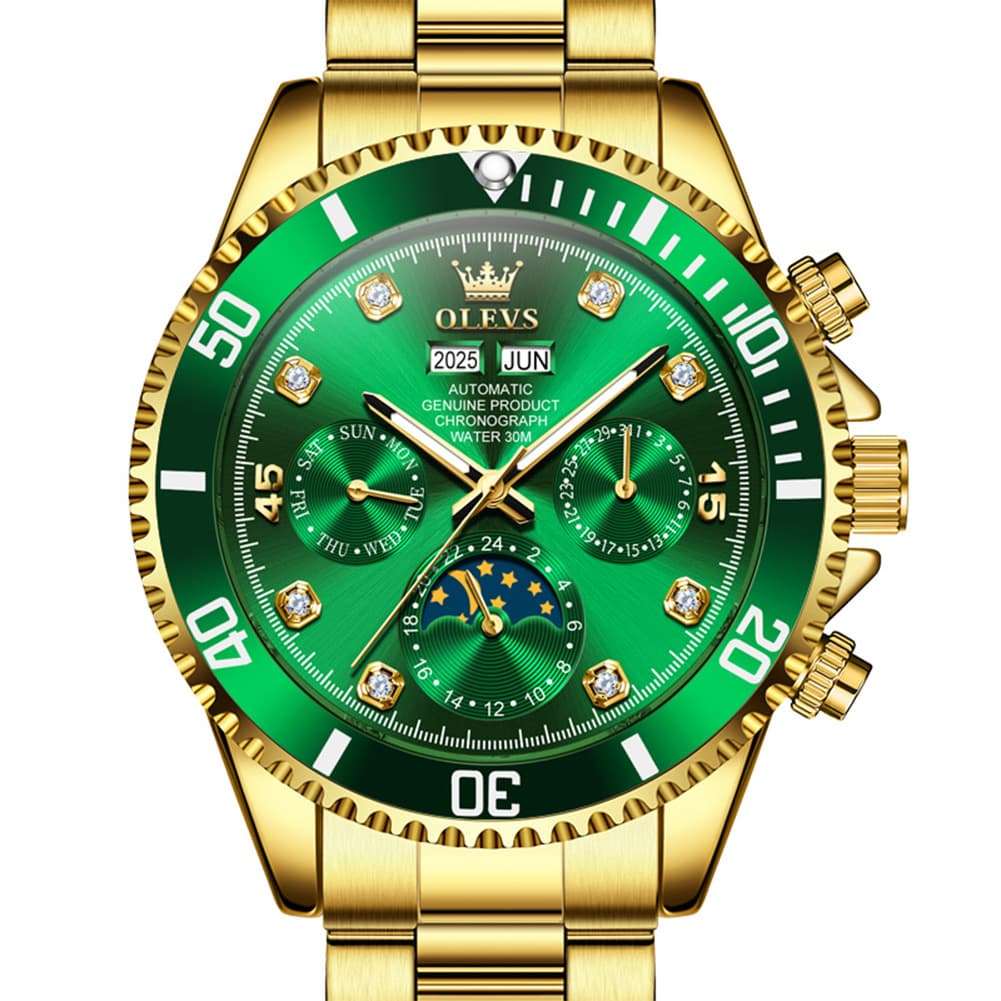 OLEVS 6729 Automatic Moon Phase Mechanical Watch For Men