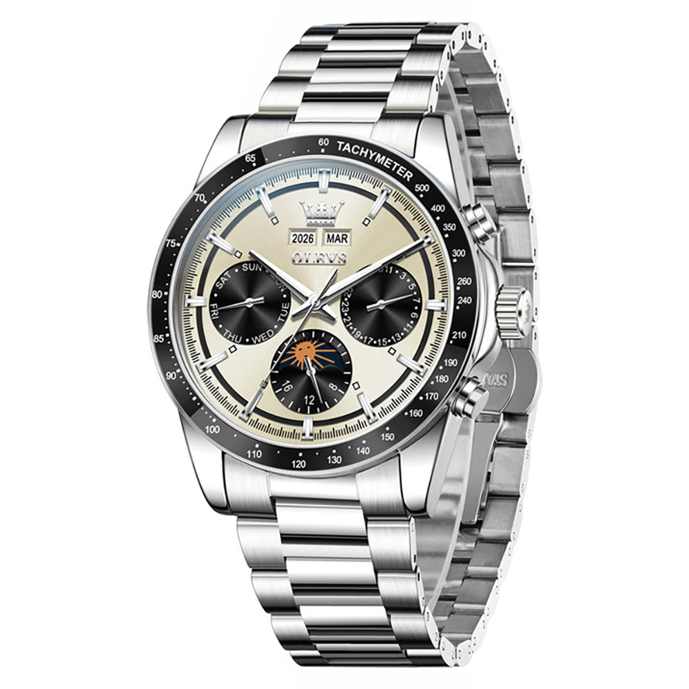 Silver Champagne front view - OLEVS 6756