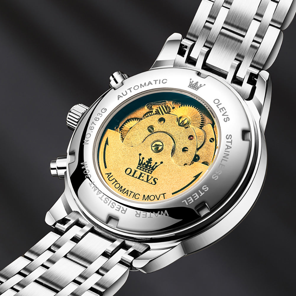 automatic watch lifestyle view - OLEVS 6763