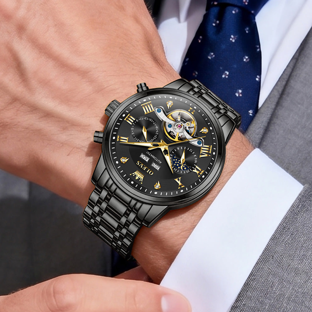 automatic mechanical watch lifestyle scene - OLEVS 6763