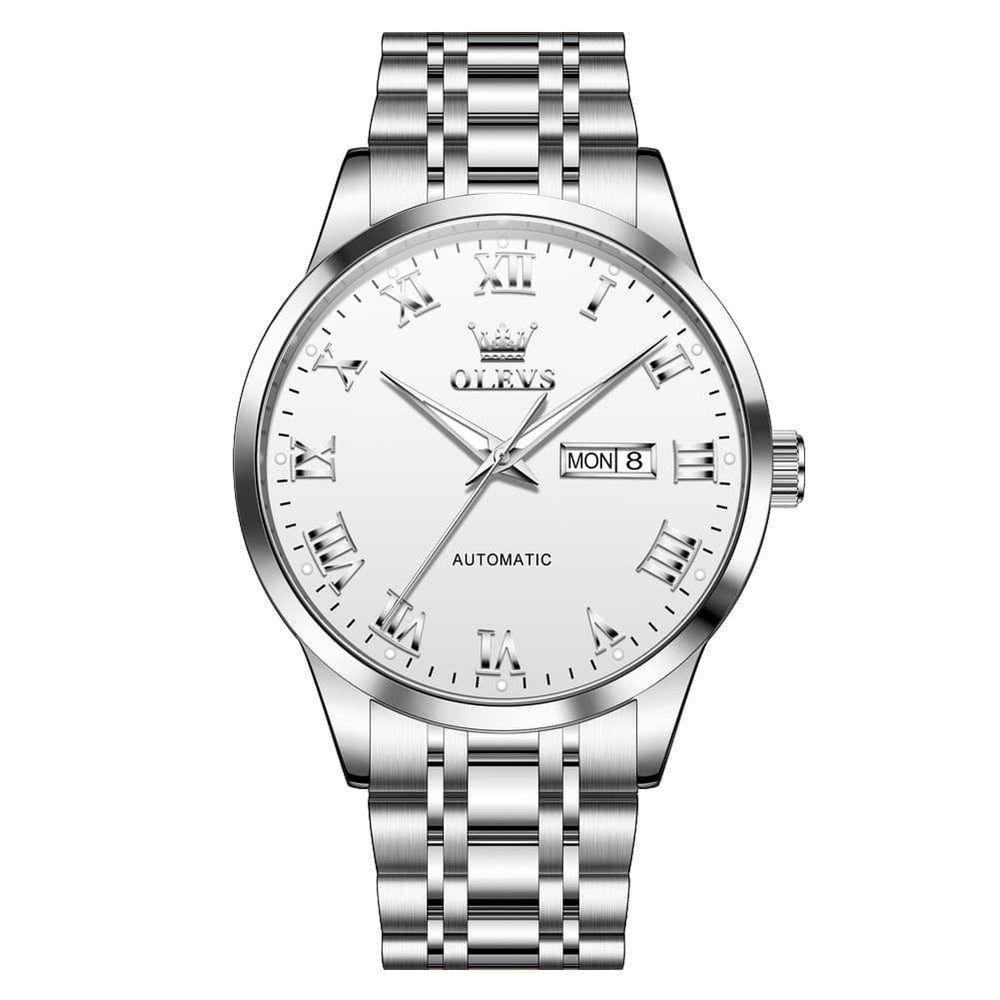 OLEVS 7060 Classic Roman Numeral Automatic Watch For Men - All Gold Watch | Olevs Watch Store