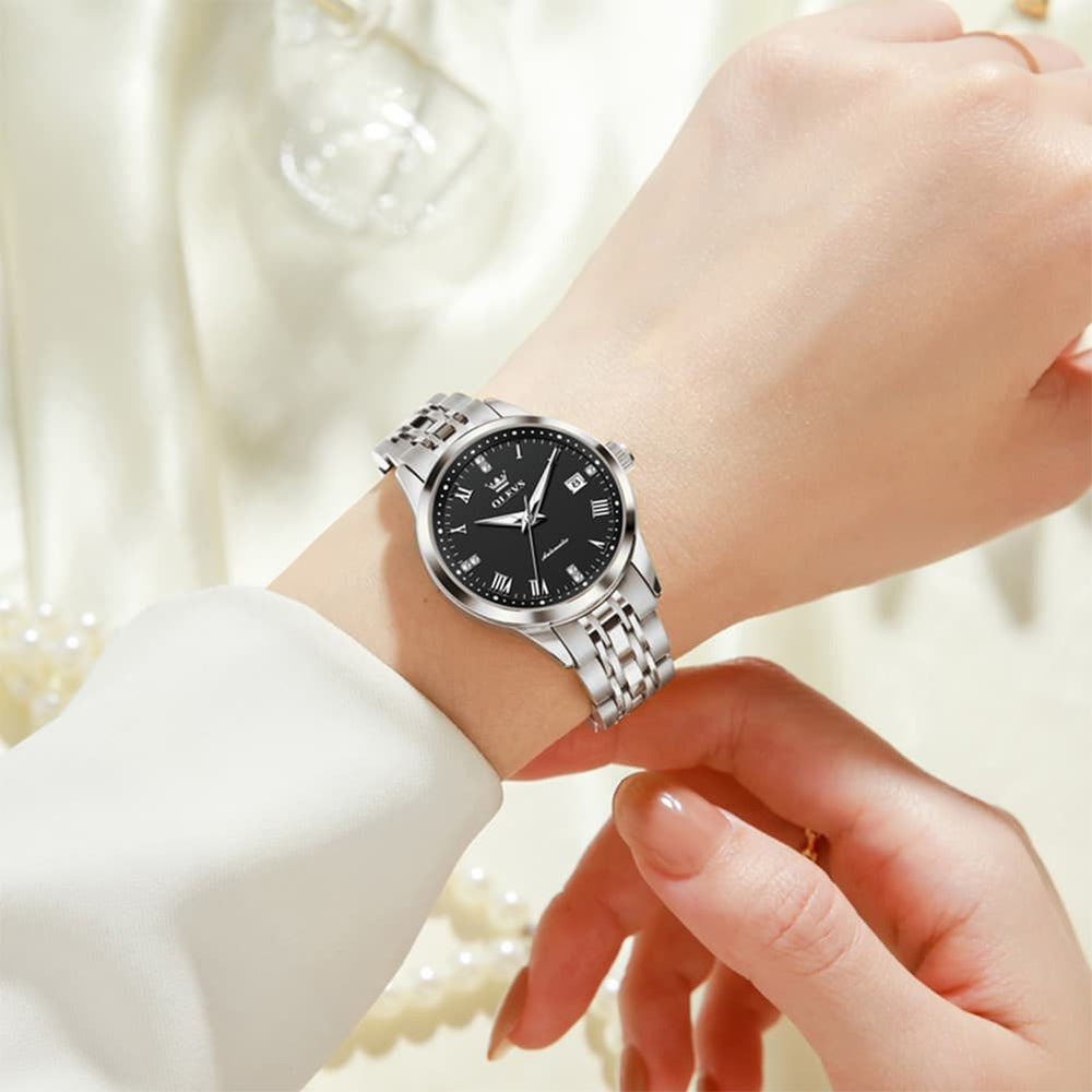 OLEVS 7062 Classic Automatic Watch For Women - All Gold Watch | Olevs Watch Store