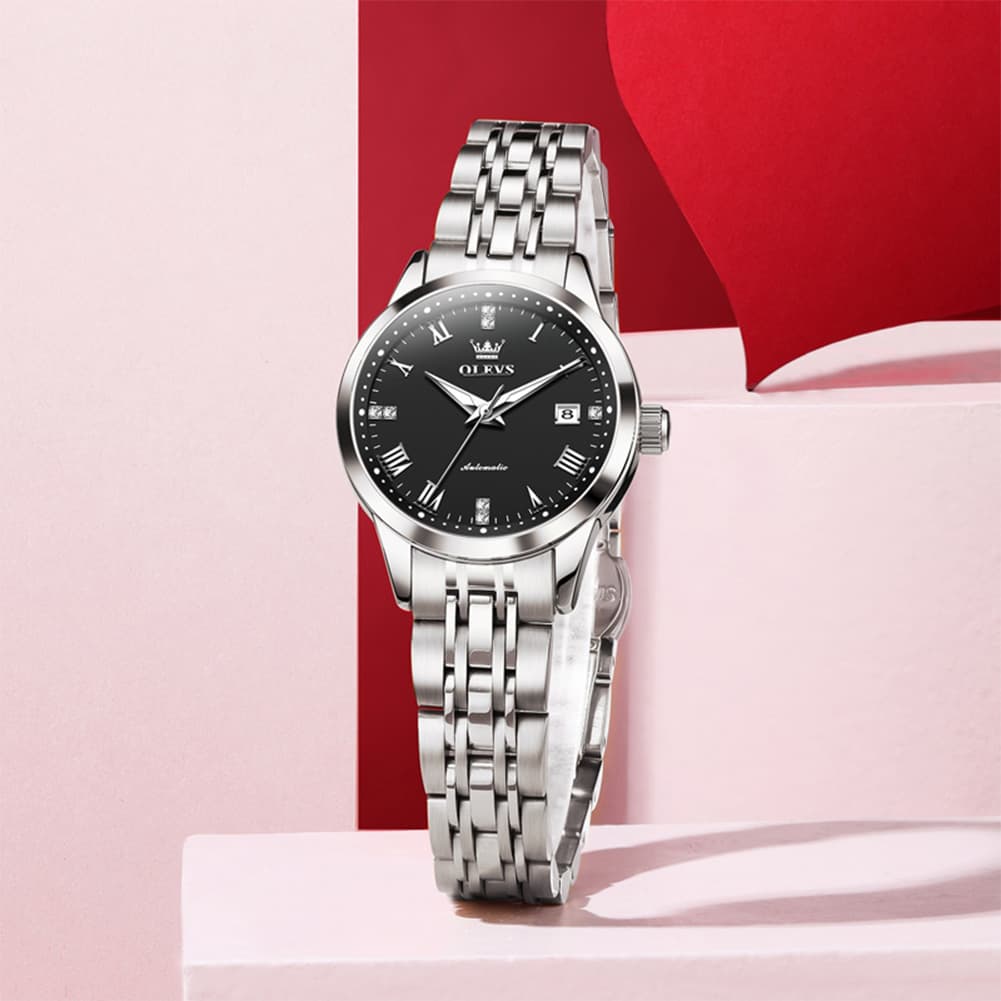 OLEVS 7062 Classic Automatic Watch For Women - All Gold Watch | Olevs Watch Store
