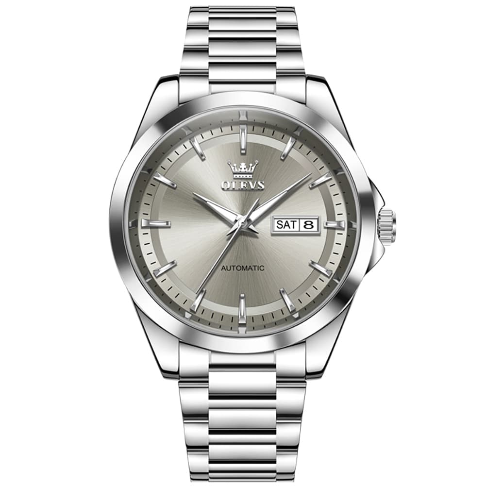 OLEVS 7090 Classic Dual Calendar Automatic Watch For Men - All Gold Watch | Olevs Watch Store