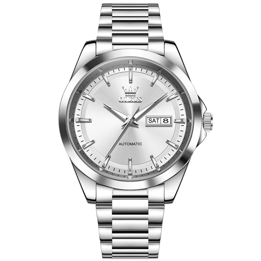 OLEVS 7090 Classic Dual Calendar Automatic Watch For Men - All Gold Watch | Olevs Watch Store