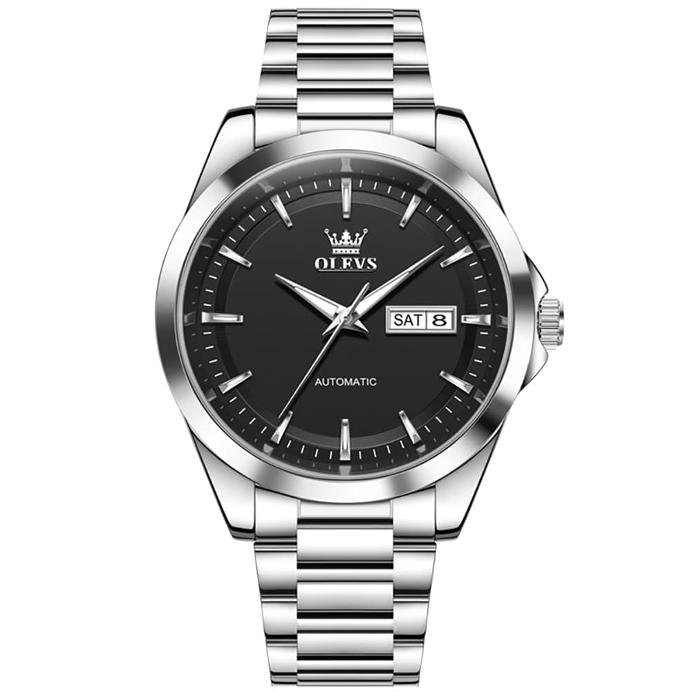 OLEVS 7090 Classic Dual Calendar Automatic Watch For Men - All Gold Watch | Olevs Watch Store