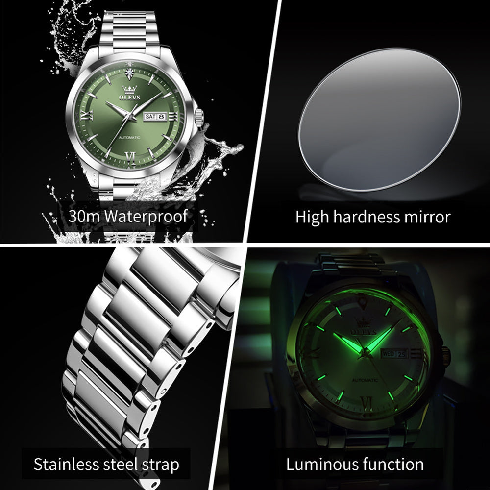 water resistance luminous and bracelet features - OLEVS 7099