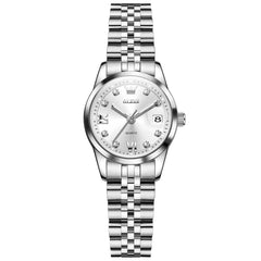 Silver White front view - OLEVS 7133