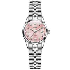 Silver Pink front view - OLEVS 7133