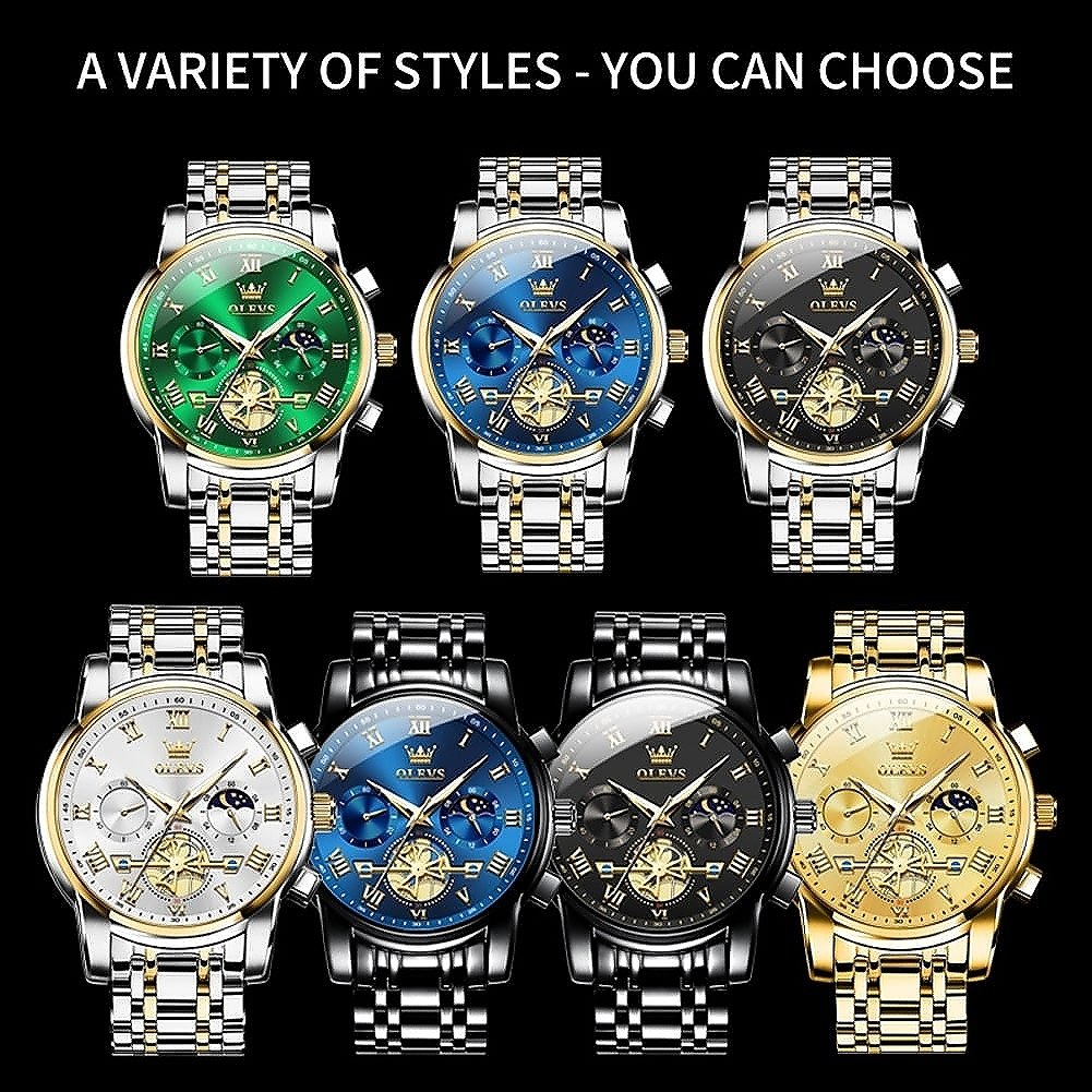 OLEVS Watch 2859 Luxury Business Chronograph